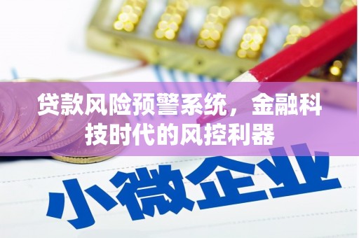 东兴贷款风险预警系统，金融科技时代的风控利器