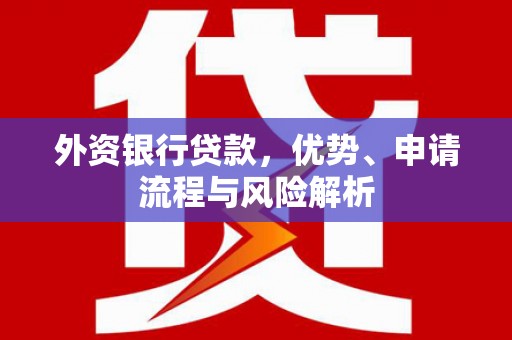 东兴外资银行贷款，优势、申请流程与风险解析