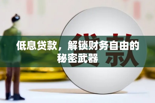 东兴低息贷款，解锁财务自由的秘密武器