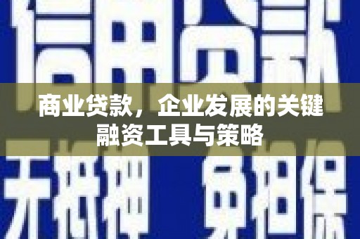 东兴商业贷款，企业发展的关键融资工具与策略