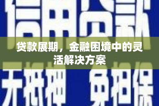 东兴贷款展期，金融困境中的灵活解决方案