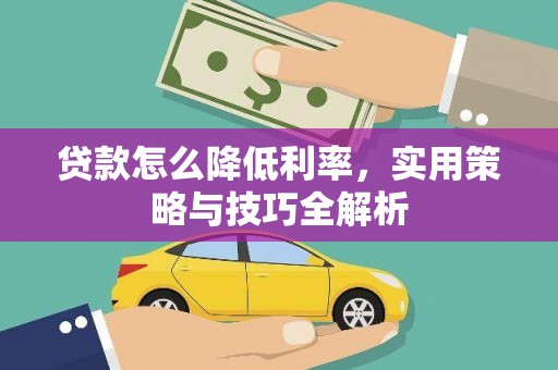东兴贷款怎么降低利率，实用策略与技巧全解析