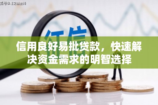 东兴信用良好易批贷款，快速解决资金需求的明智选择